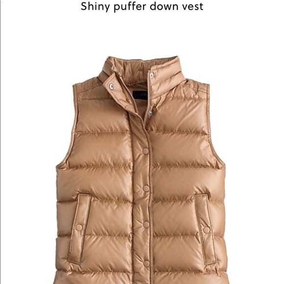 J Crew Shiny Puffer Down Vest - Picture 6 of 6